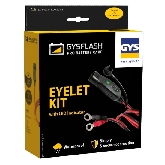 GYS Kabel met batterij en M6 oog GYSFLASH