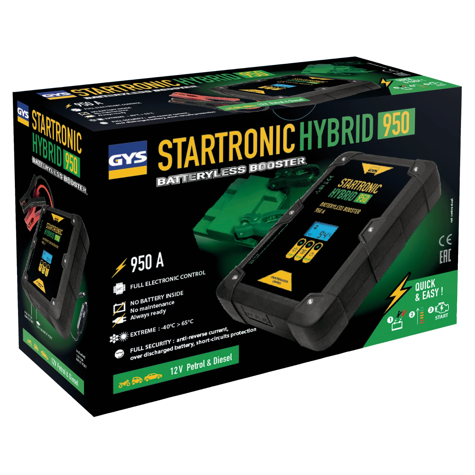 GYS Startbooster STARTRONIC HYBRID 950 Li-ion 12V