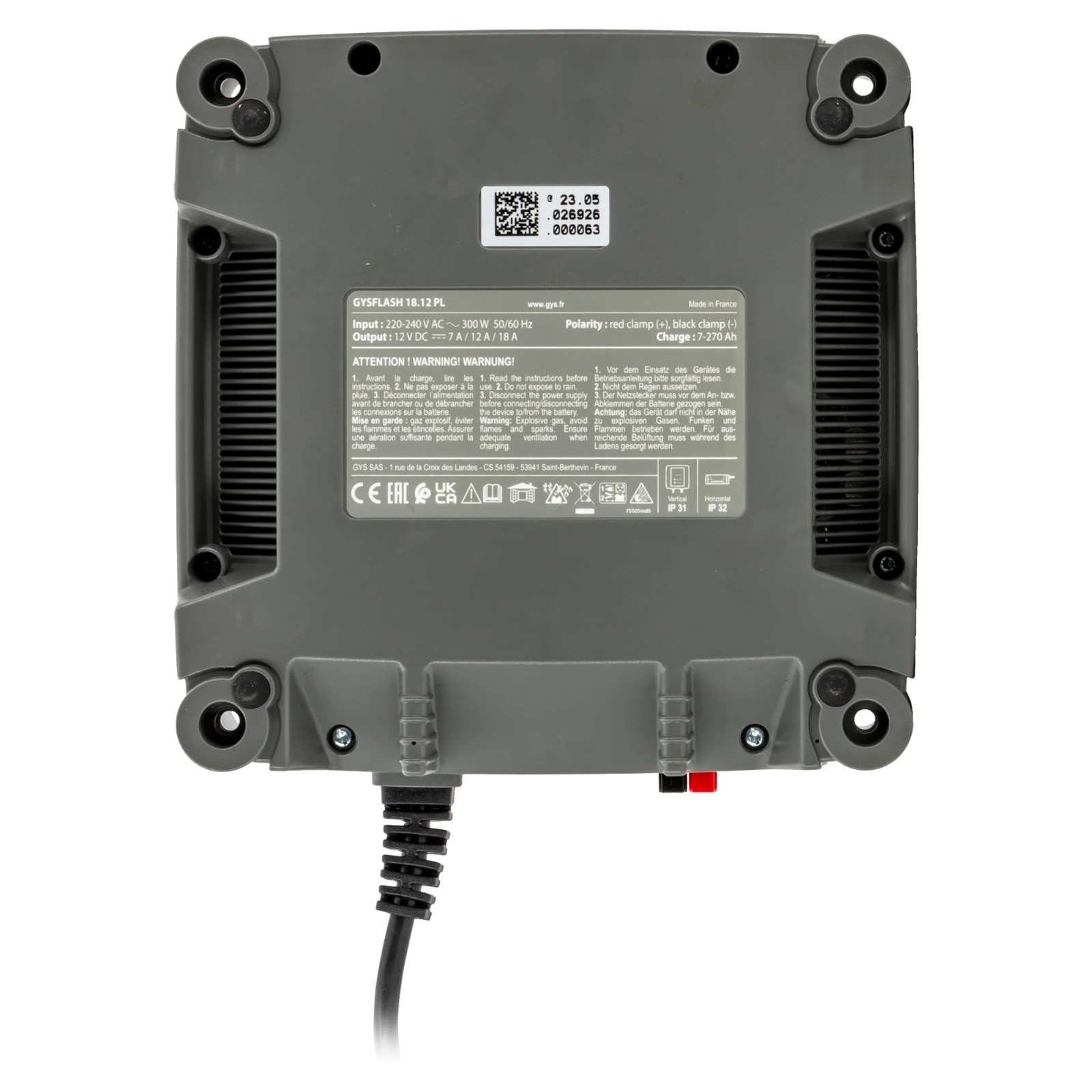 GYS Acculader GYSFLASH 18.12 PL 12V