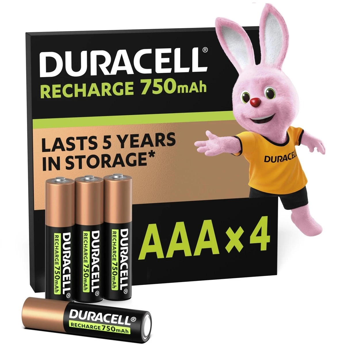 Duracell Ultra Oplaadbare AAA-batterijen 750mAh (4 stuks)