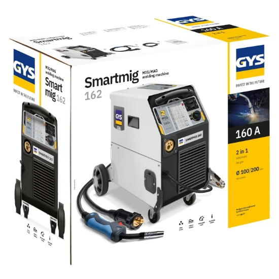 GYS Lasinverter SMARTMIG 162 MIG/MAG - inclusief accessoires