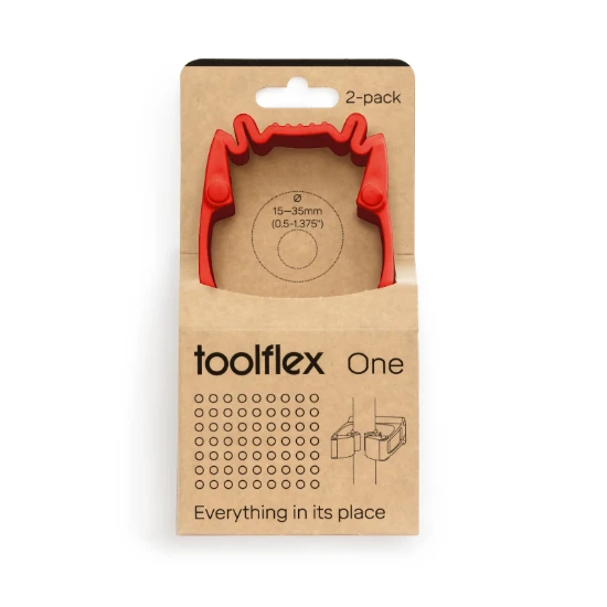 Toolflex One Gereedschapshouder Rood 15-35 mm (2 stuks)