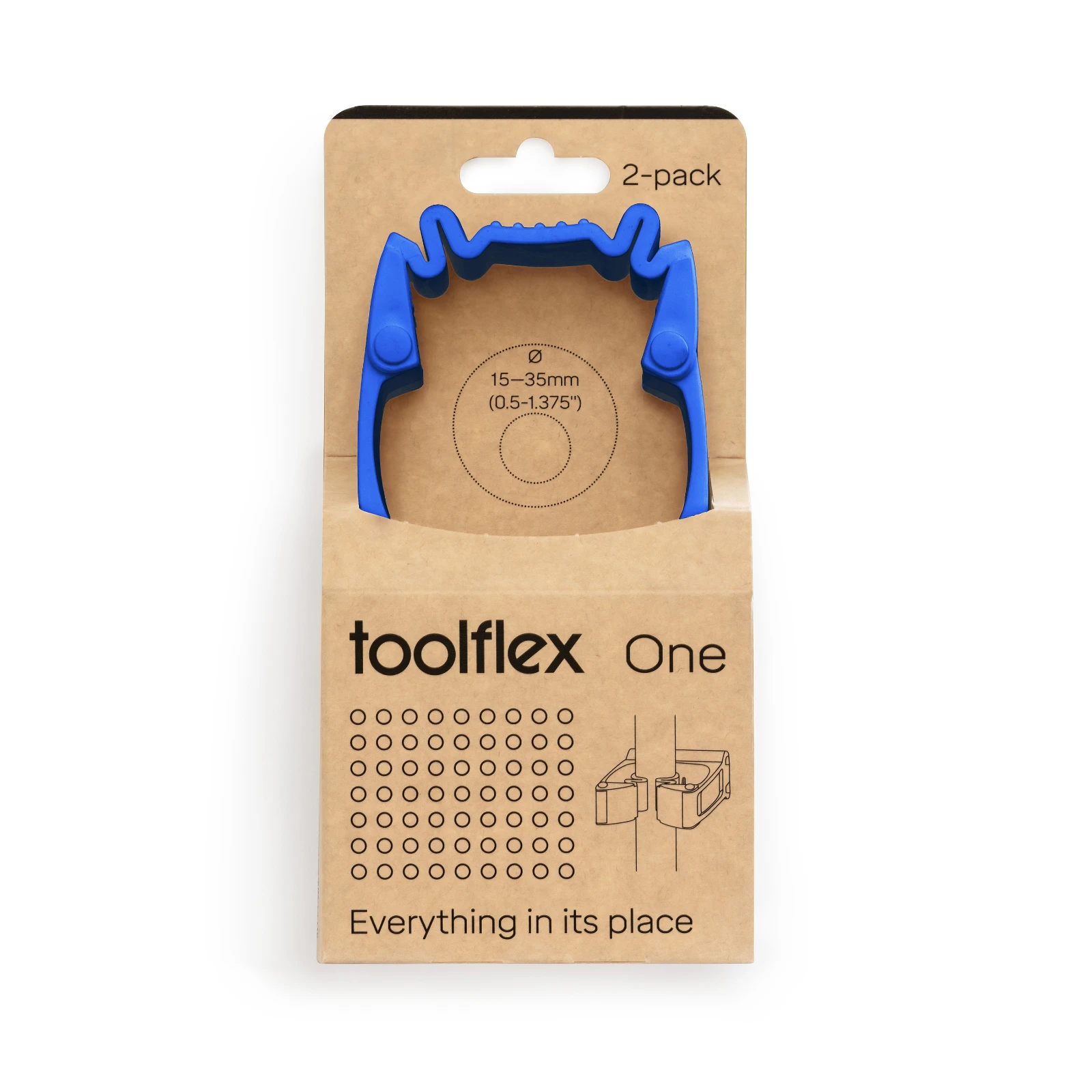 Toolflex One Gereedschapshouder Blauw 15-35 mm (2 stuks)