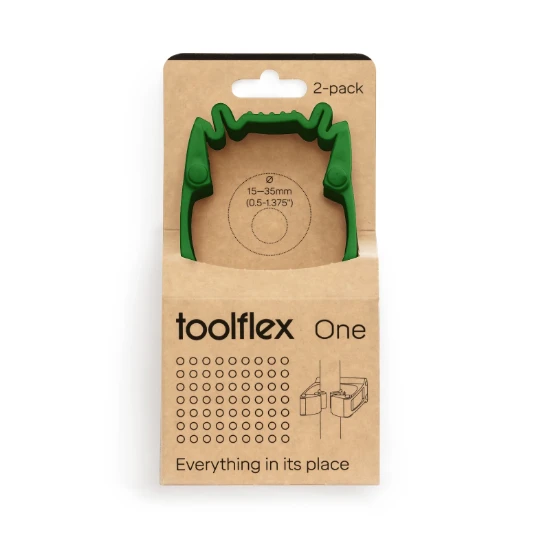 Toolflex One Gereedschapshouder Groen 15-35 mm (2 stuks)