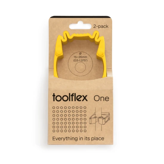 Toolflex One Gereedschapshouder Geel 15-35 mm (2 stuks)