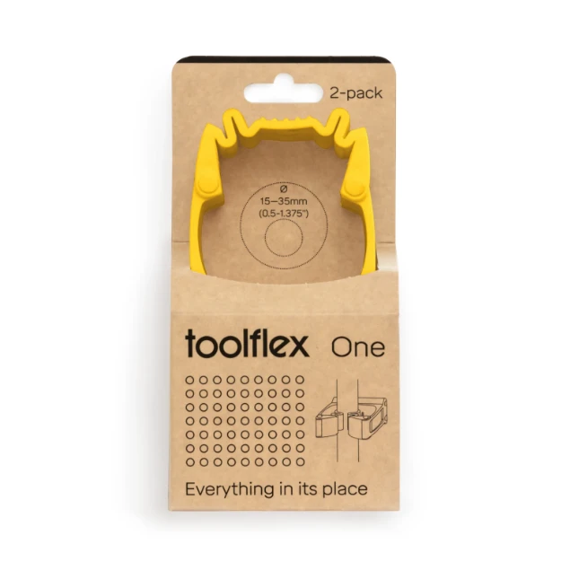 Toolflex One Gereedschapshouder Geel 15-35 mm (2 stuks)