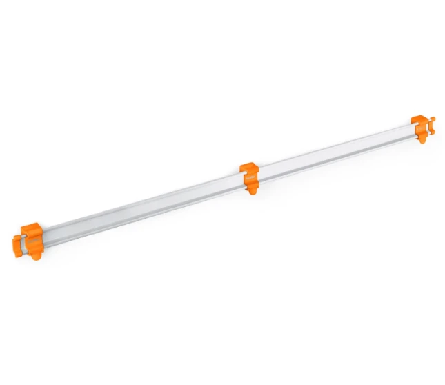 Toolflex One Aluminium Rail Oranje 940 mm - met 5 houders