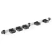 Toolflex One Aluminium Rail Zwart 940 mm - met 5 houders