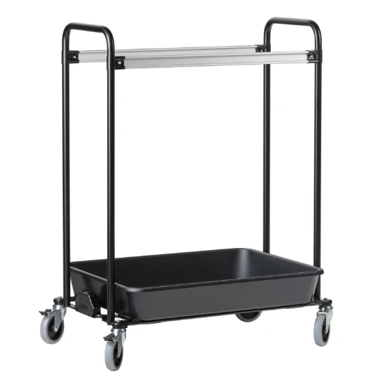 Toolflex One Utility Schoonmaakwagen Zwart - dubbel