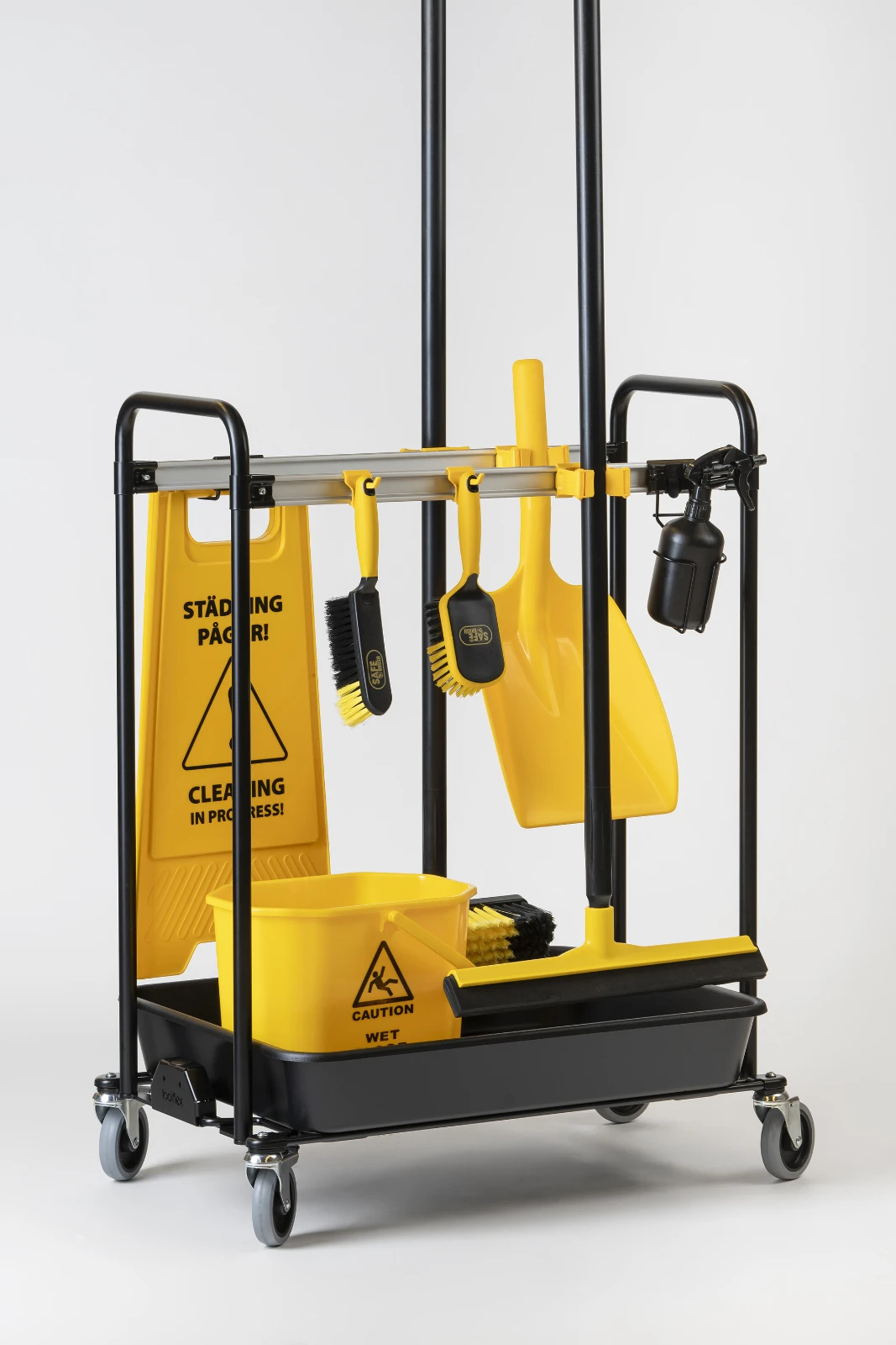 Toolflex One Utility Schoonmaakwagen Zwart - dubbel