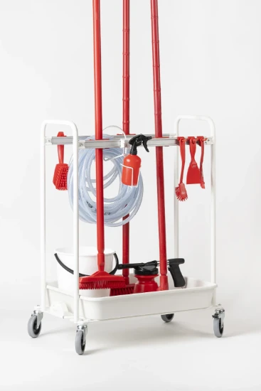 Toolflex One Utility Schoonmaakwagen Wit - dubbel