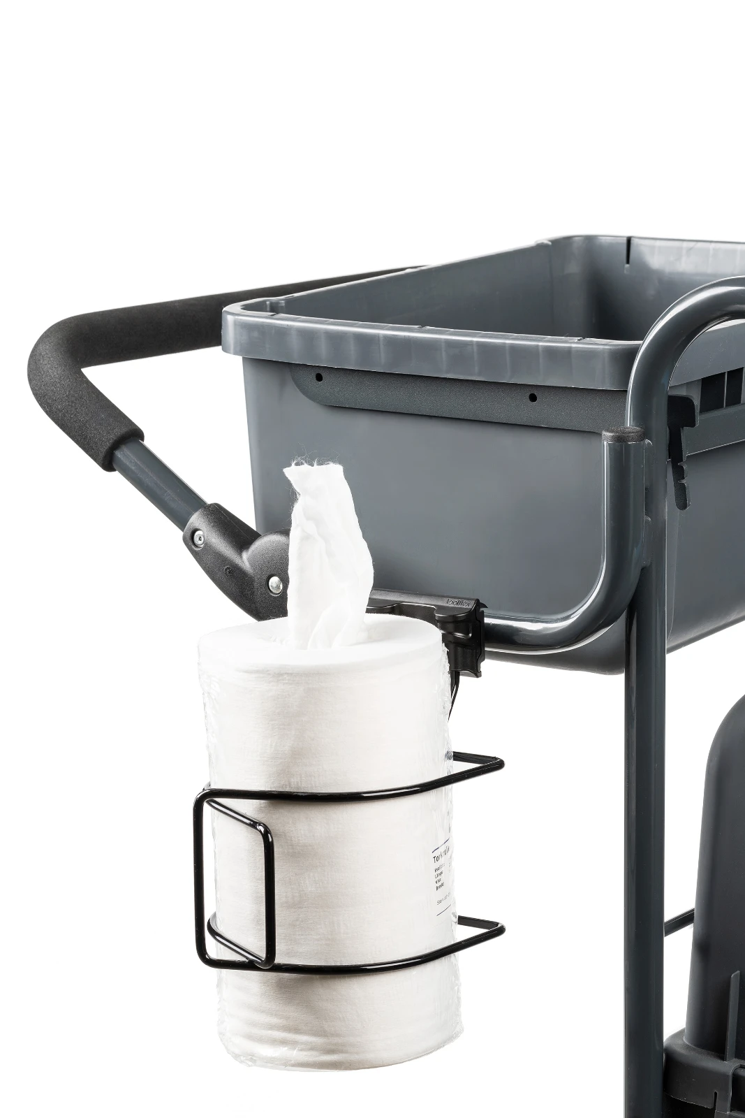 Toolflex One Houder voor Schoonmaakdoekjes en Poetsrollen Zwart