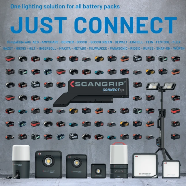 Scangrip Werklamp Tower 8 Connect met statief