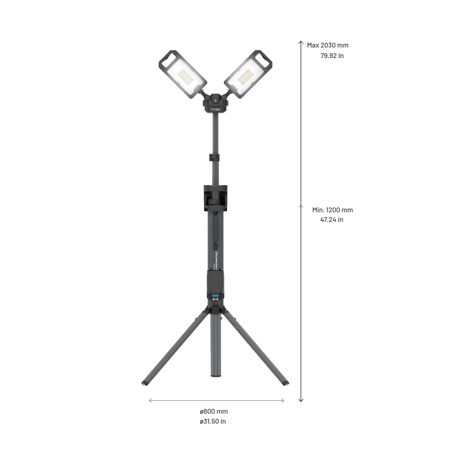 Scangrip Werklamp Tower 8 Connect met statief