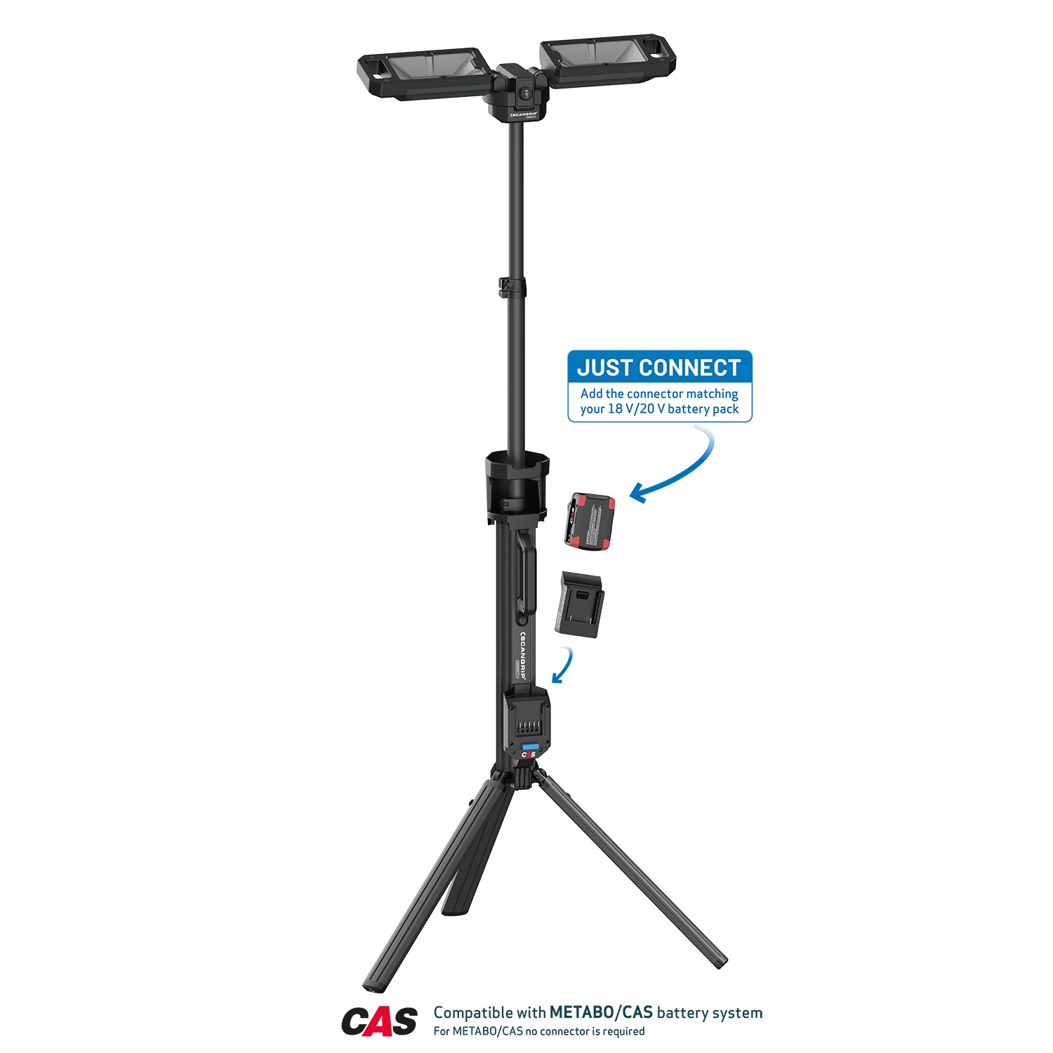 Scangrip Werklamp Tower 8 Connect met statief
