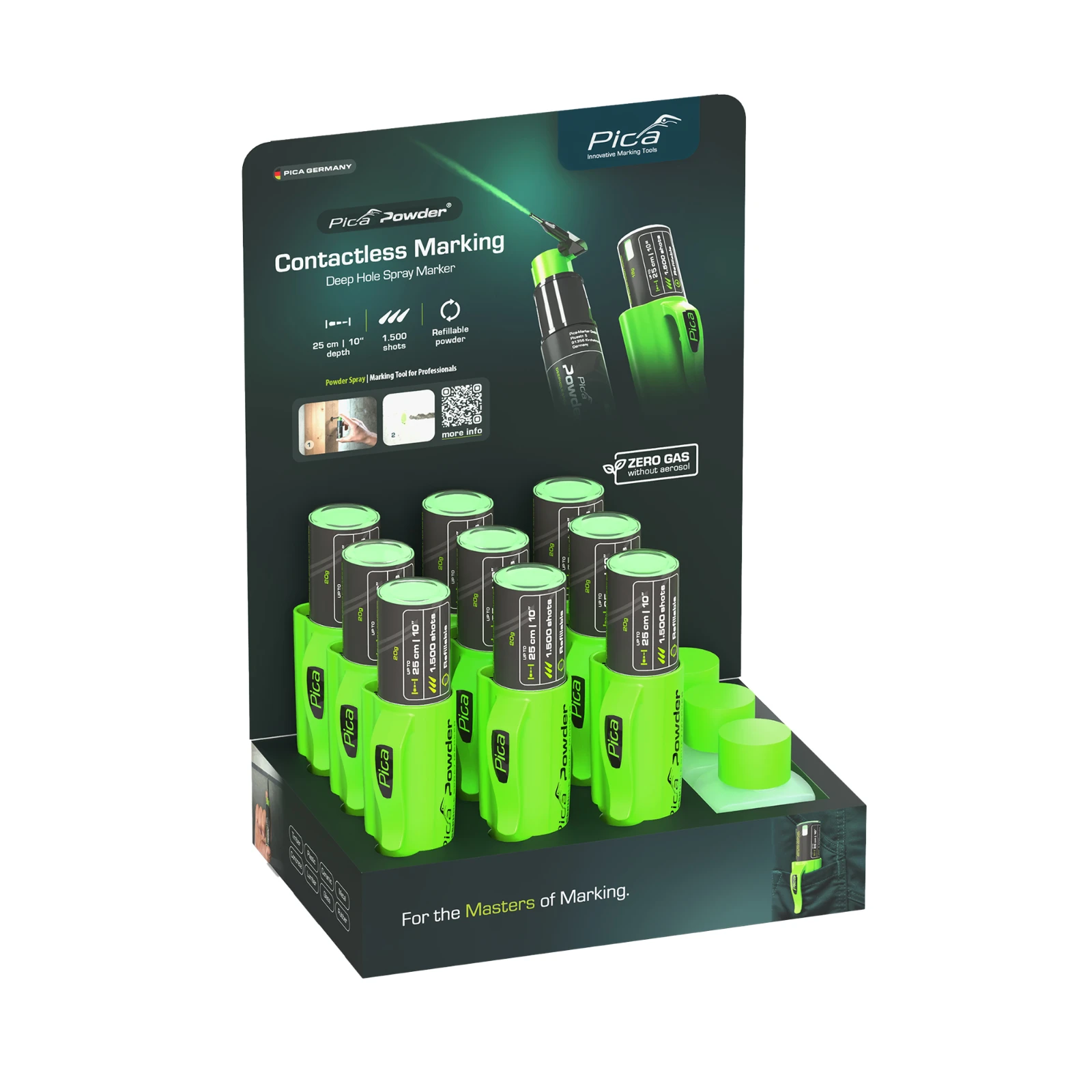 Pica Powder 2020 Spraymarker display