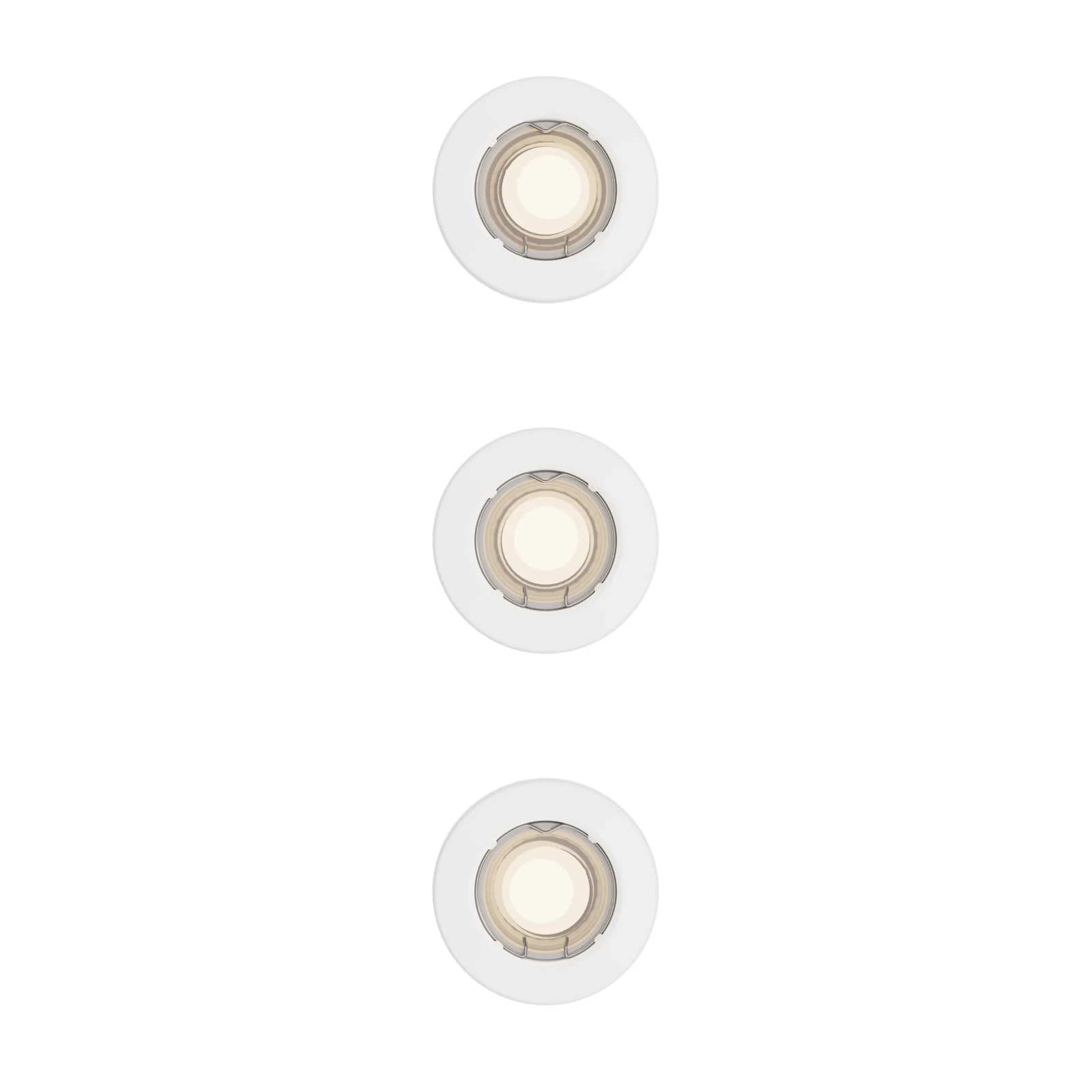 Philips Inbouwverlichting Peridot RD wit - zonder lamp (3 stuks)