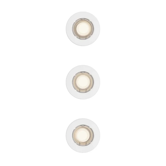 Philips Inbouwverlichting Peridot RD wit - zonder lamp (3 stuks)