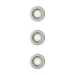 Philips Inbouwverlichting Peridot RD nikkel - zonder lamp (3 stuks)