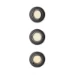 Philips Inbouwverlichting Peridot RD zwart - zonder lamp (3 stuks) - kantelbaar