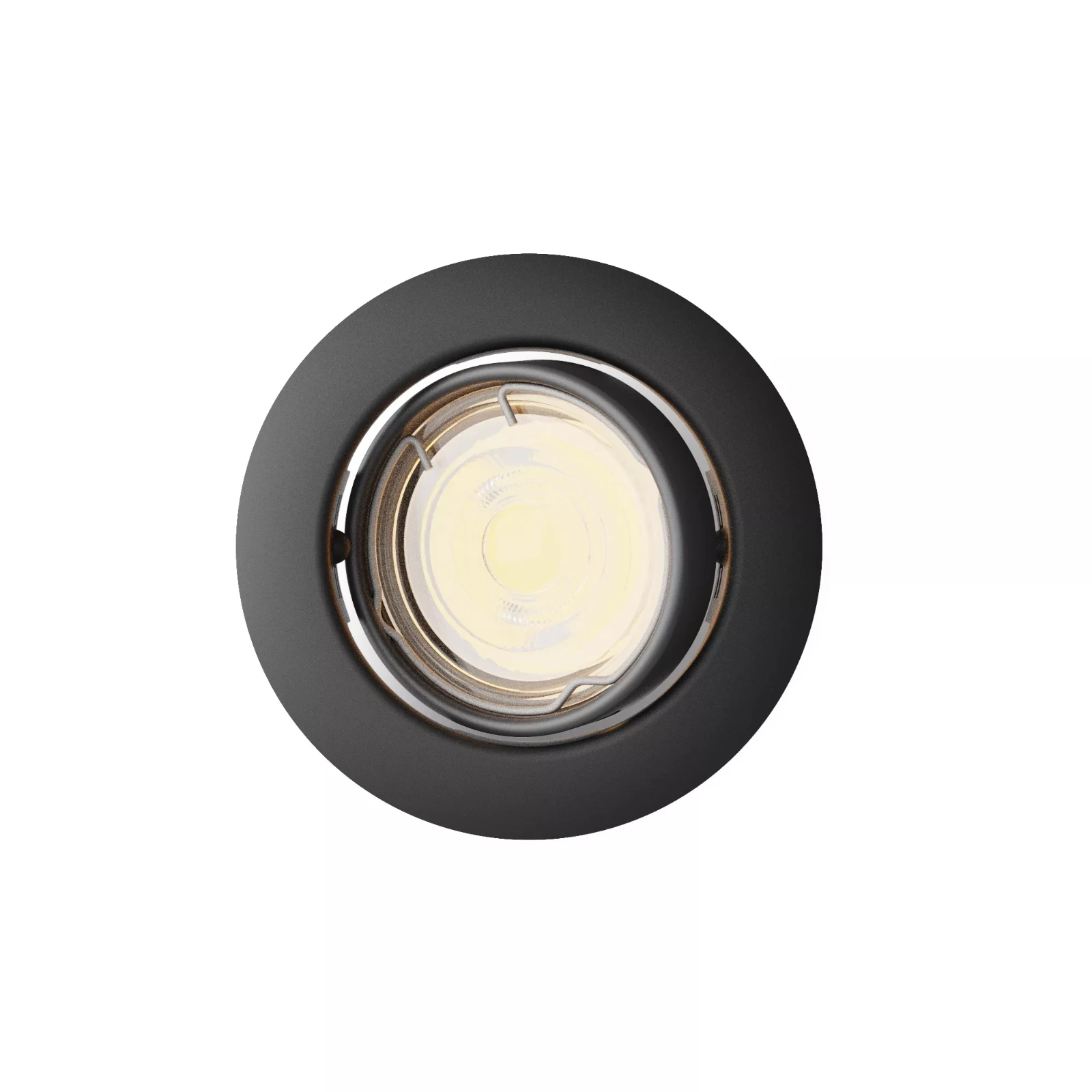 Philips Inbouwverlichting Peridot RD zwart - zonder lamp - kantelbaar