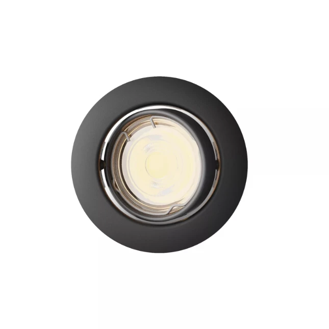 Philips Inbouwverlichting Peridot RD zwart - zonder lamp - kantelbaar