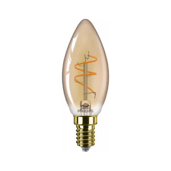 Philips LED Filament kaarslamp 25W B35 E14 Amber