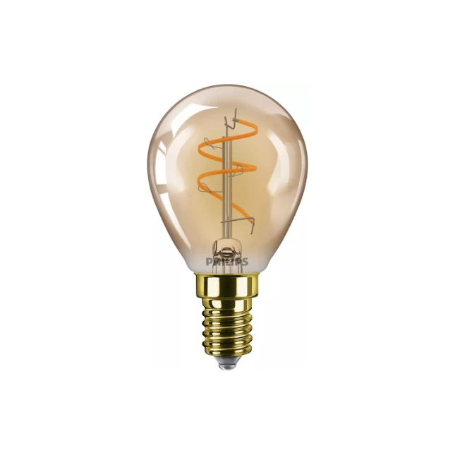 Philips LED Filament kogellamp 25W P45 E14 Amber