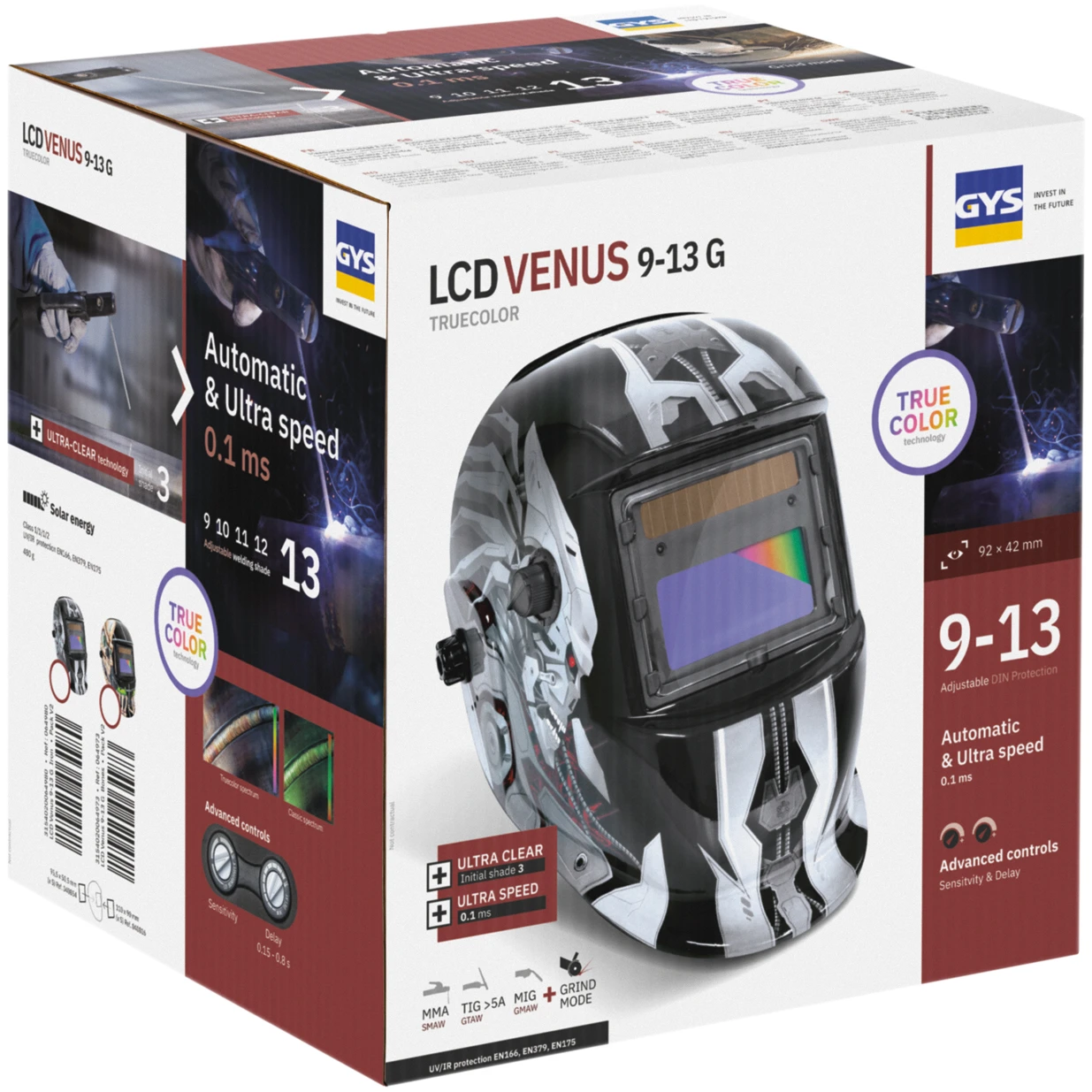 GYS Lashelm LCD Venus 9-13 G Iron True Color
