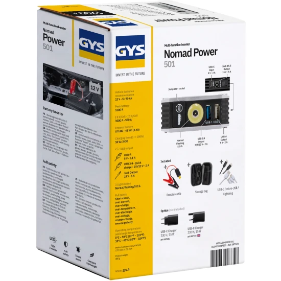 GYS Startbooster Nomad Power 501 12V