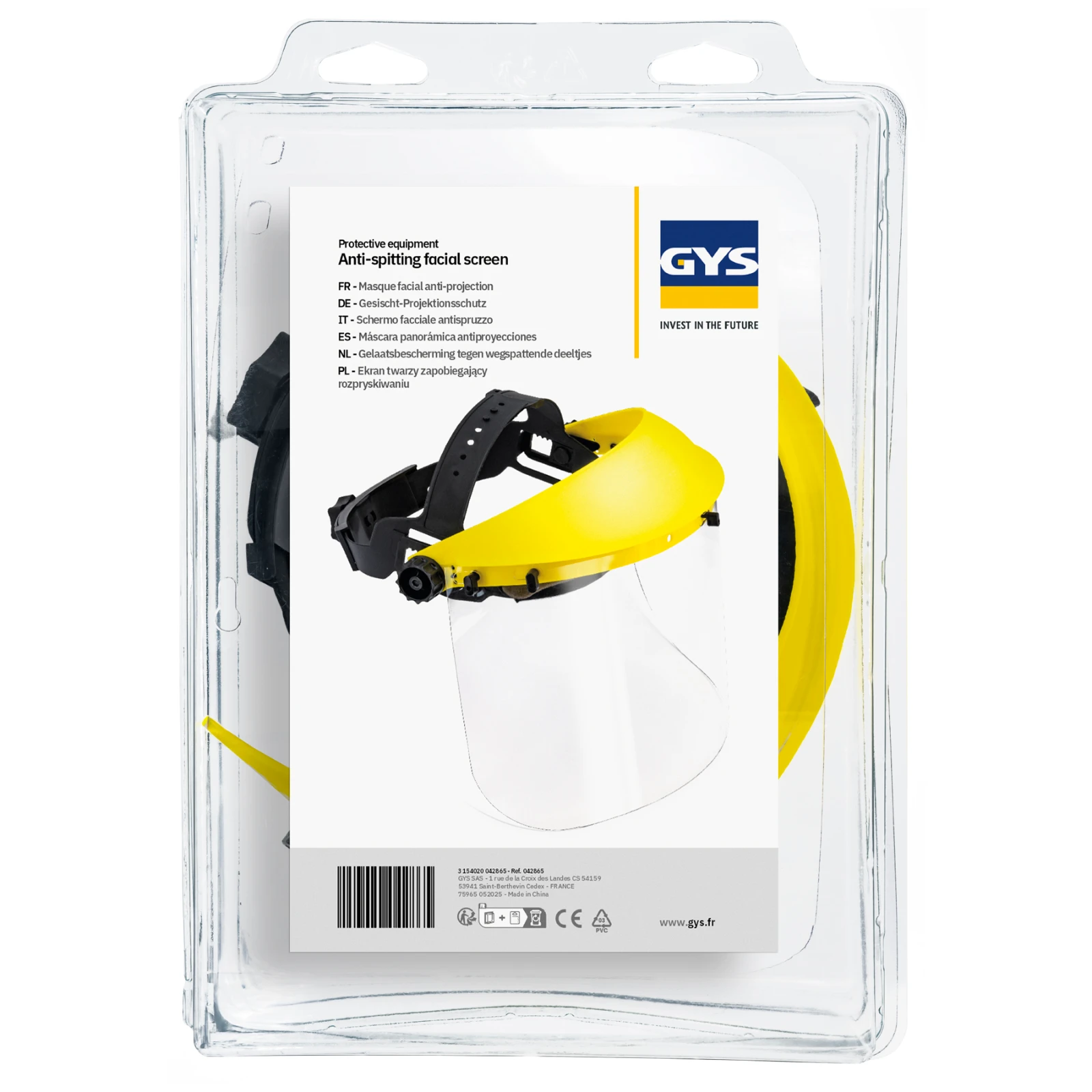 GYS Gelaatscherm / anti-spatmasker