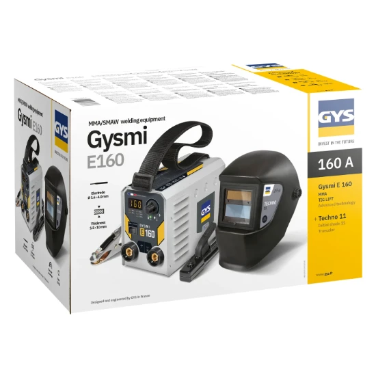 GYS Lasinverter GYSMI E160 + Lashelm LCD Techno 11 True Color