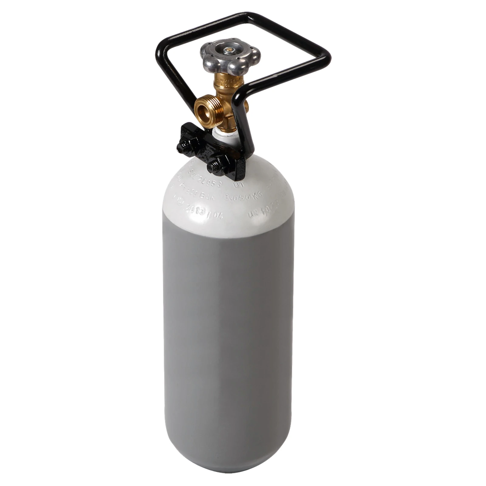 Bouteille d'oxygène acier leger 2 l, pleine