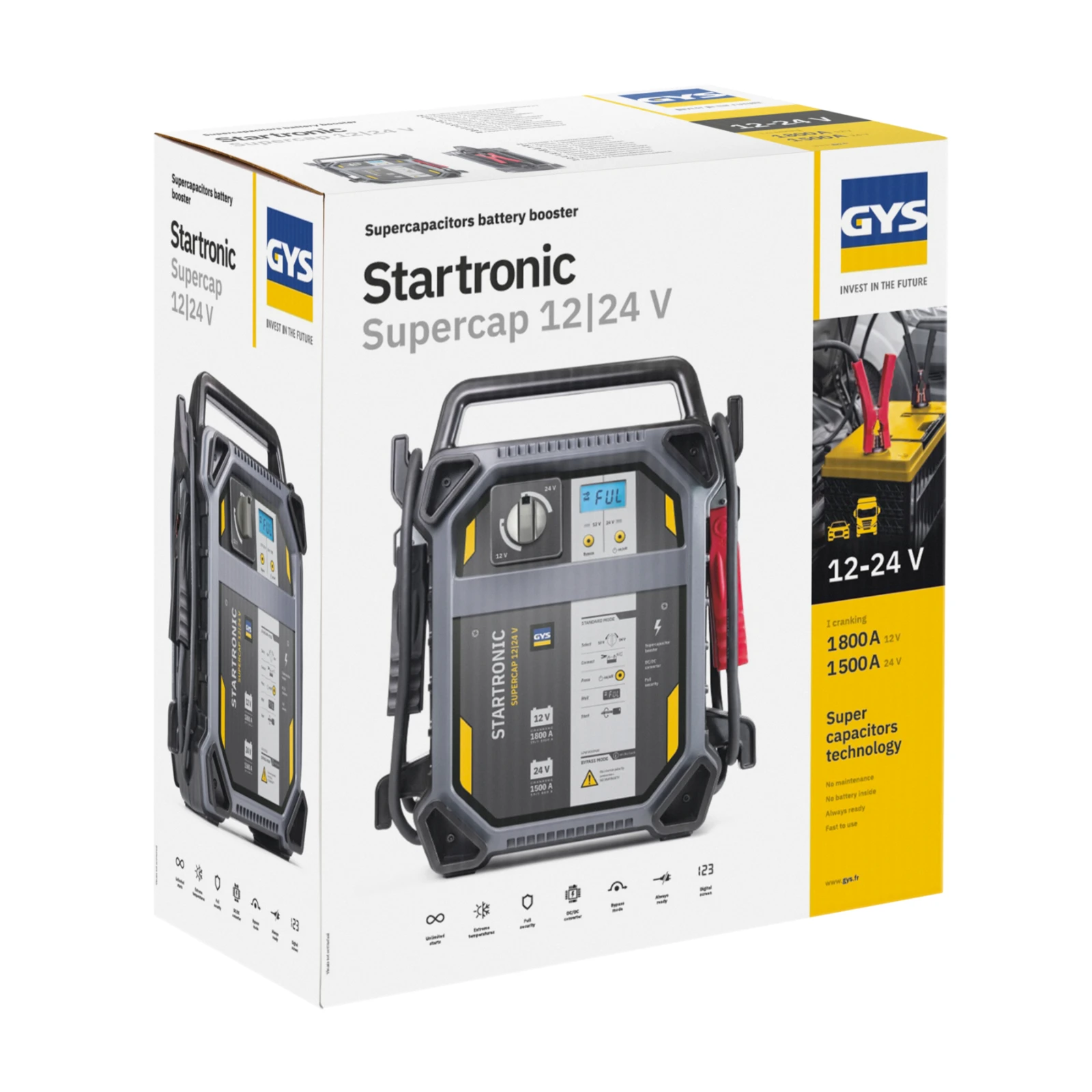GYS Startbooster STARTRONIC SUPERCAP 12/24V