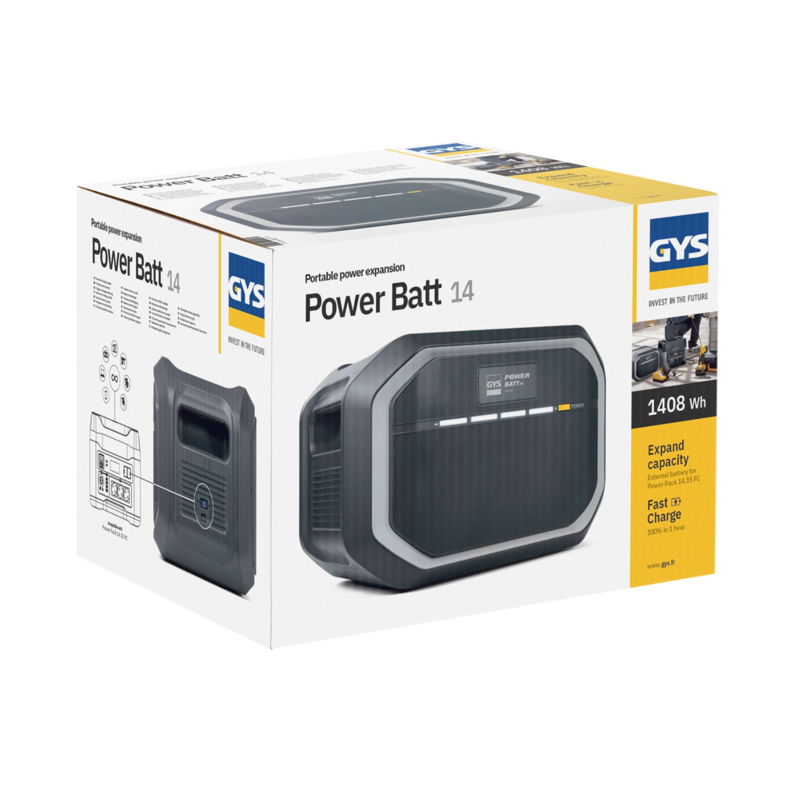 GYS Externe Batterij POWER BATT 14 voor Power Pack 14.15 FC