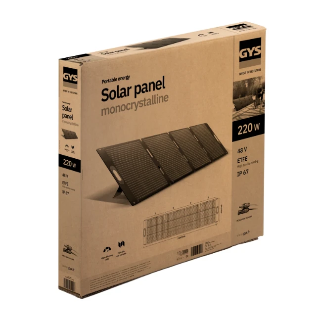 GYS Zonnepaneel Monokristallijn 48 V 220 W ETFE / JACK