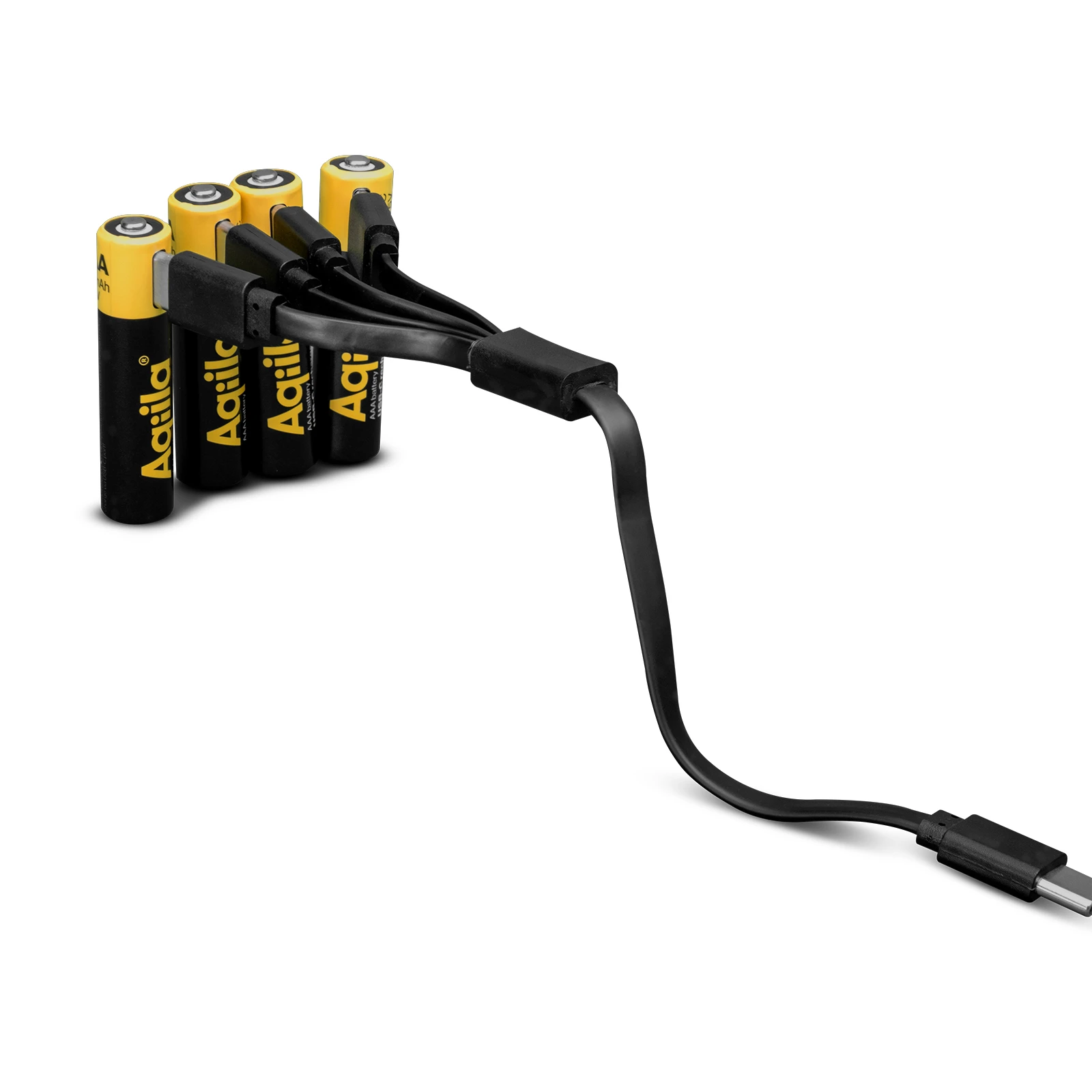 Aqiila USB-C Oplaadbare AAA-batterij 600 mAh 1,5V (4 stuks)