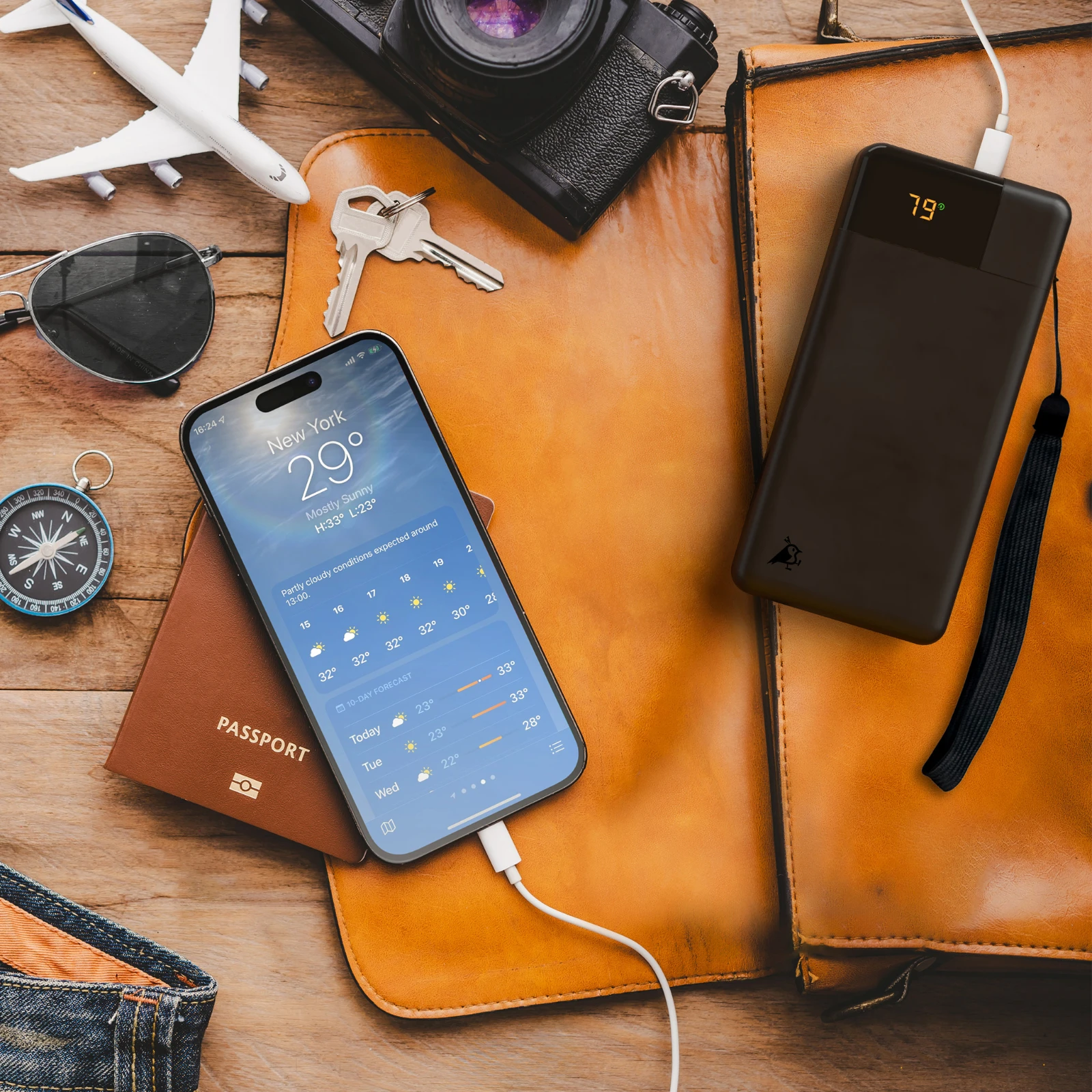 Aqiila Powerbank Powerbird B10 20W 10000mAh zwart