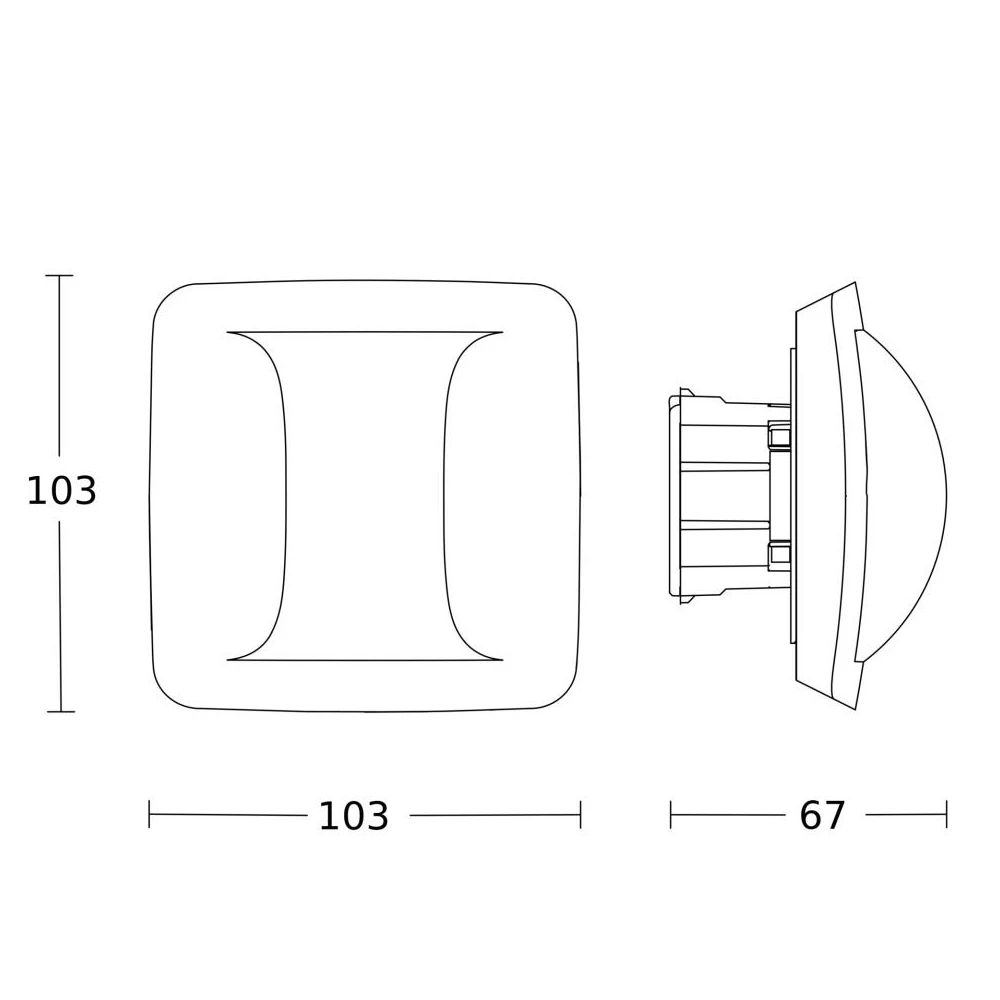 Steinel Aanwezigheidsmelder Hallway V2 IP inbouw wit