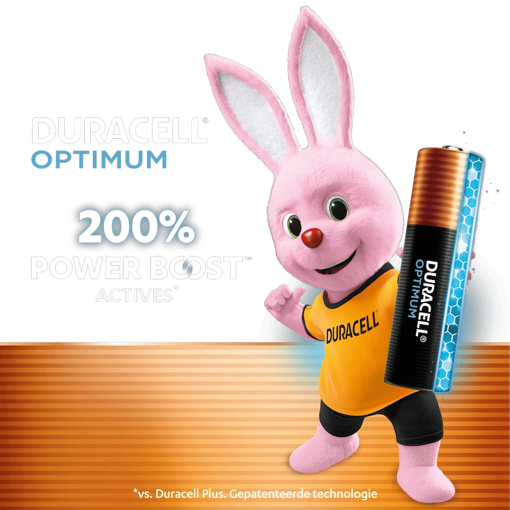 Duracell Optimum Alkaline AA-batterijen (12 stuks)