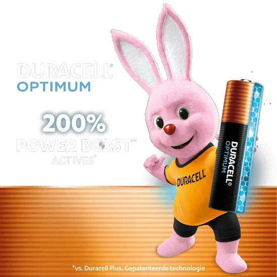 Duracell Optimum Alkaline AA-batterijen (12 stuks)