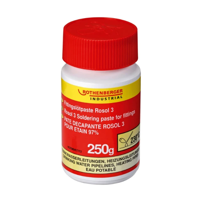 Pâte a souder pour raccords ROSOL 3, 250 g