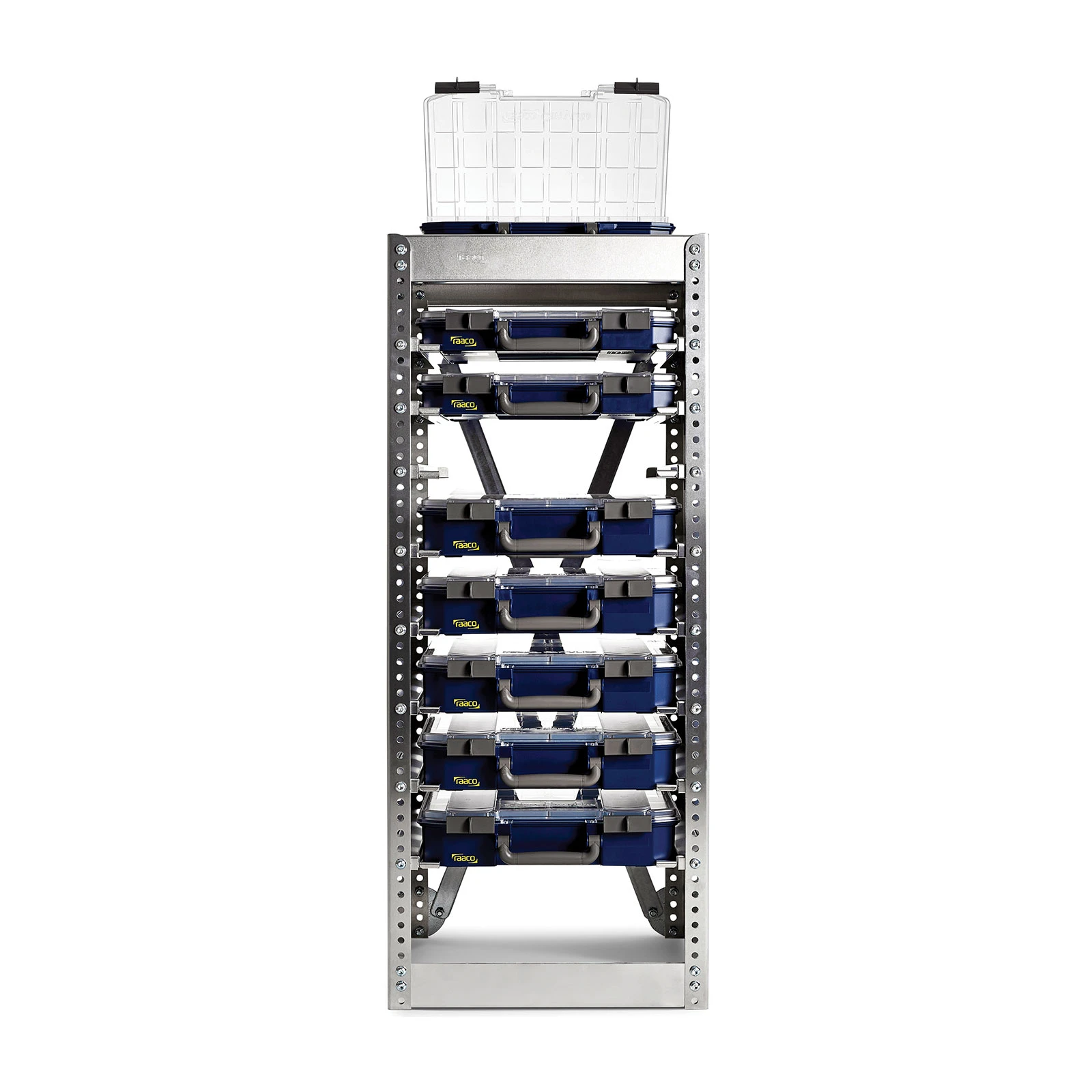 Raaco CarryLite Opbergrek S258 met 8 koffers