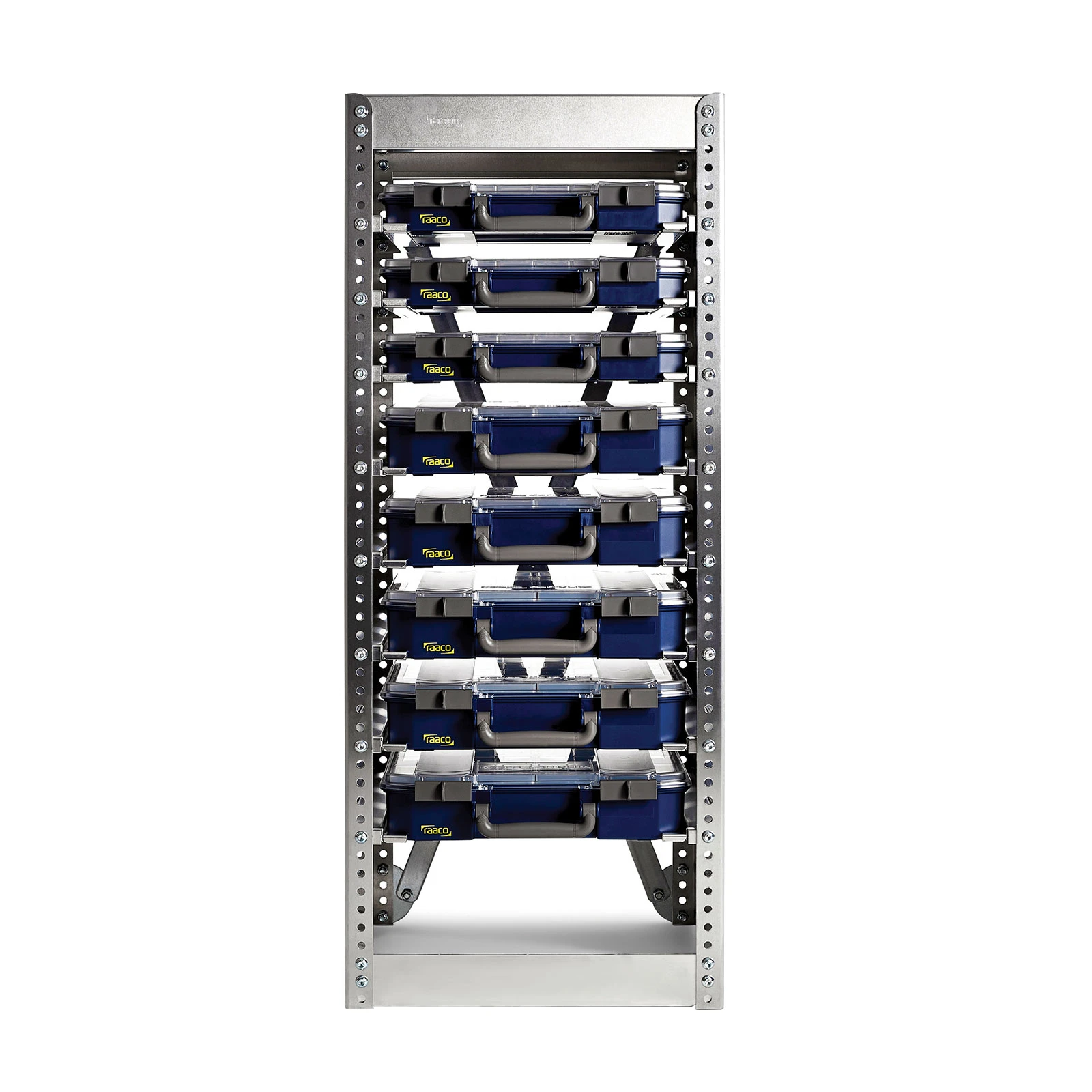 Raaco CarryLite Opbergrek S258 met 8 koffers