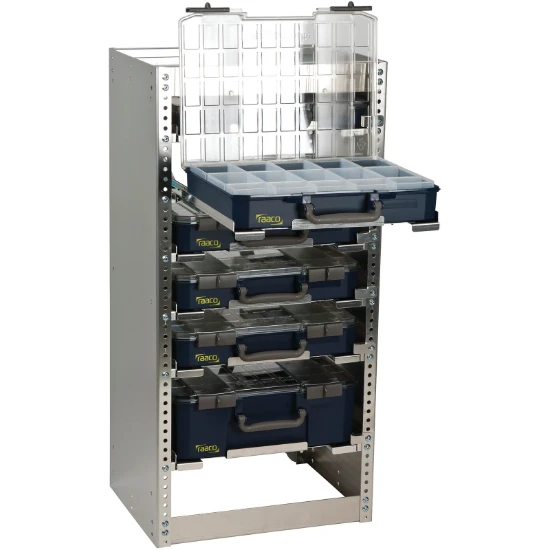Raaco CarryLite Opbergrek S293 met 6 koffers