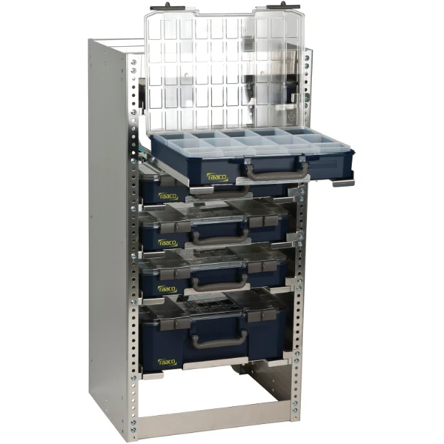 Raaco CarryLite Opbergrek S293 met 6 koffers
