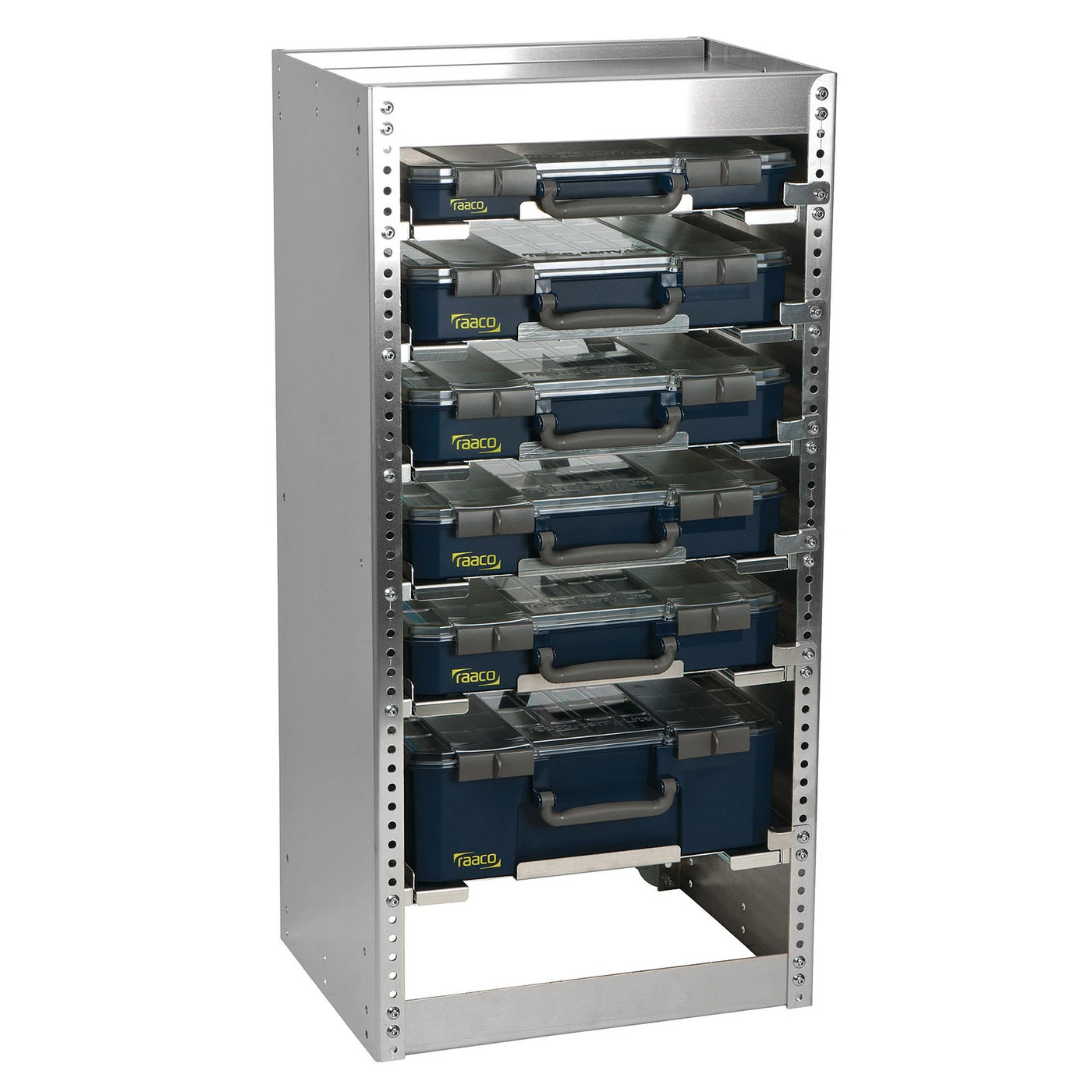Raaco CarryLite Opbergrek S293 met 6 koffers
