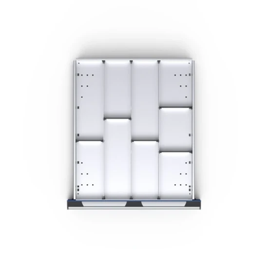 bott Cubio indelingsassortiment 9 compartimenten 650x750x150 mm