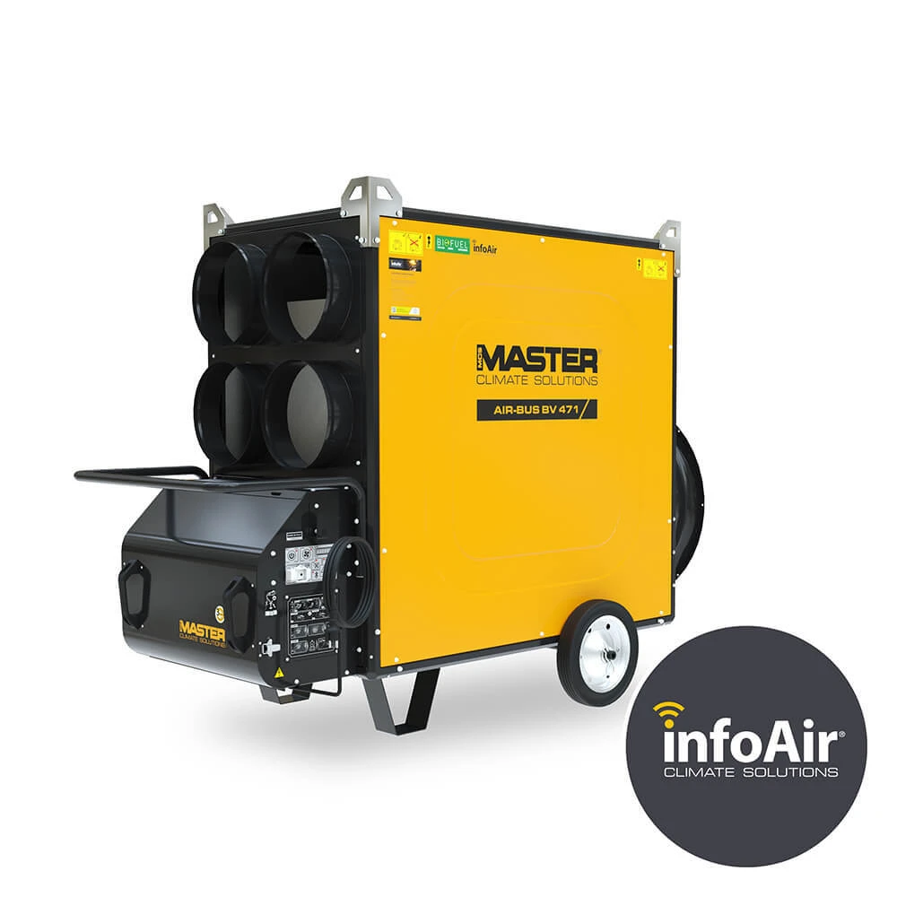 Master Indirecte Diesel Heater BV471-SE InfoAir 136kW 4-wegs
