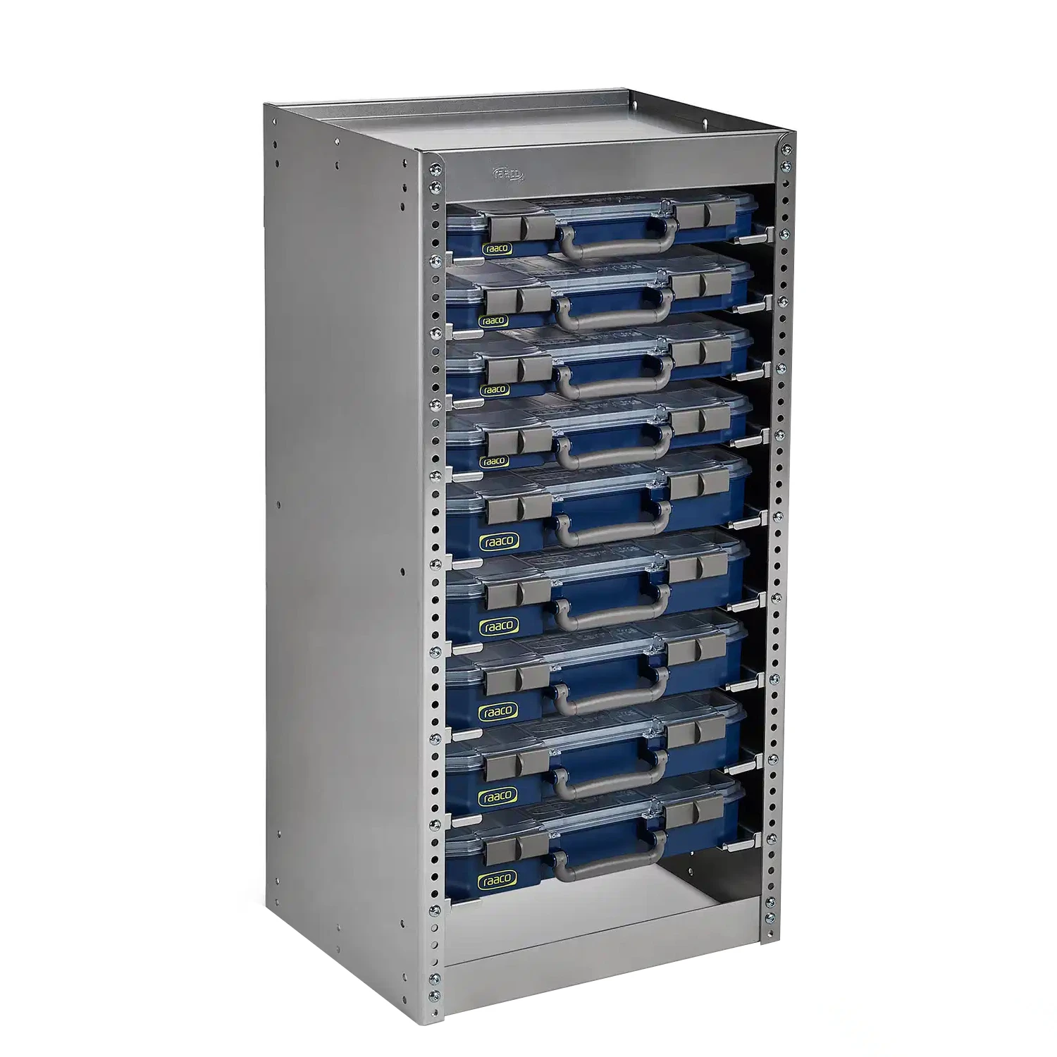 Raaco Aluminium Rek S299 inclusief CarryLite koffers